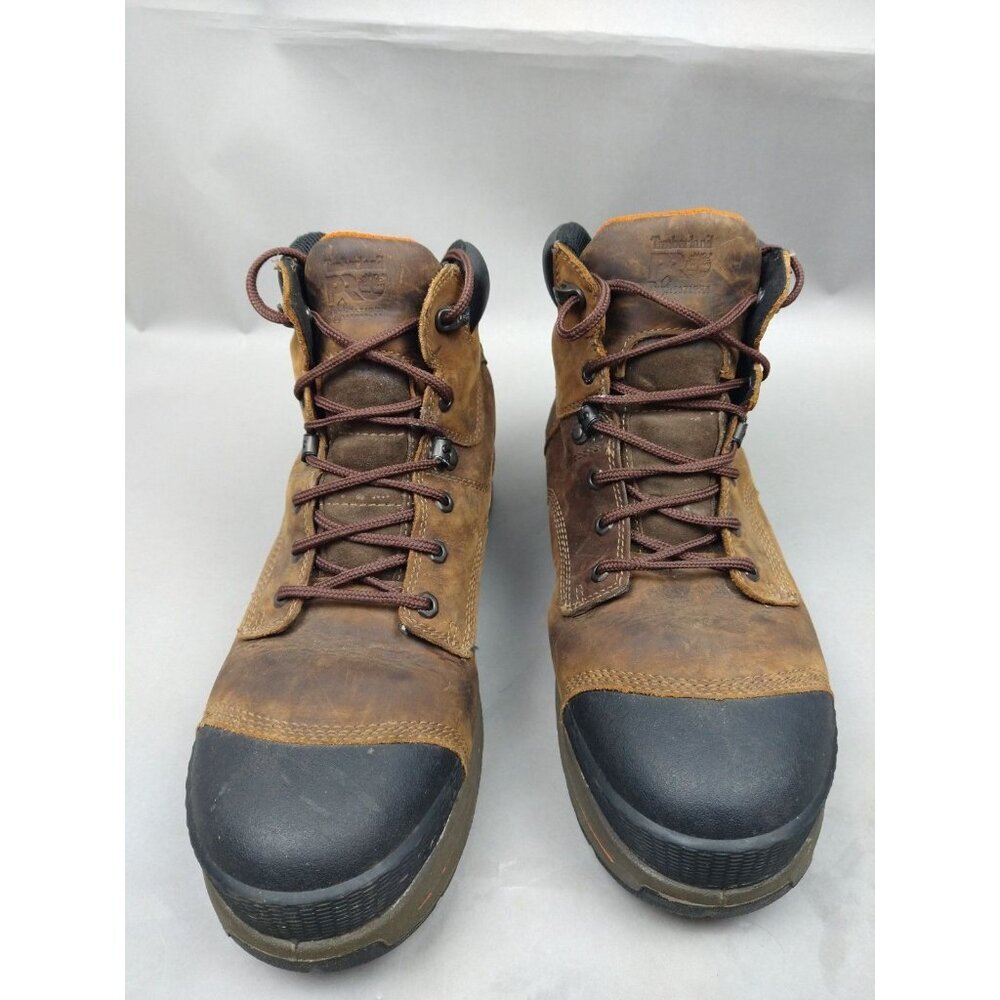 Timberland Pro Mens Helix HD 6” Comp Toe Waterproof Boot Brown Size 14W - Picture 2 of 15